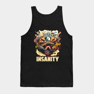 Insanity Monster Doodle Tank Top